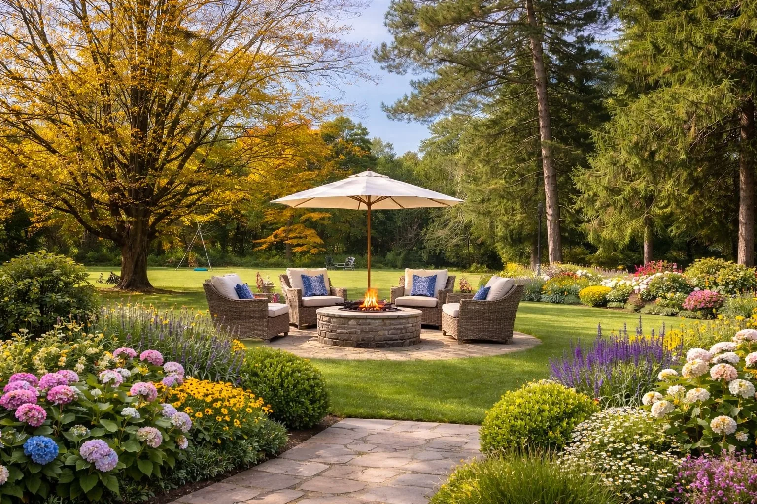 Gardens and Lawn